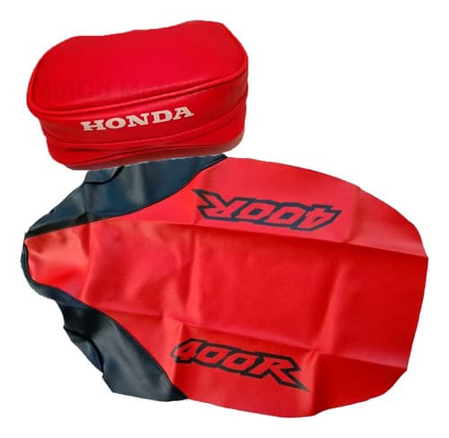 Funda Asiento Tapizado + Bolso Honda Xr400r Xr 400 1998 Rojo Rojo — foto 1 de 5