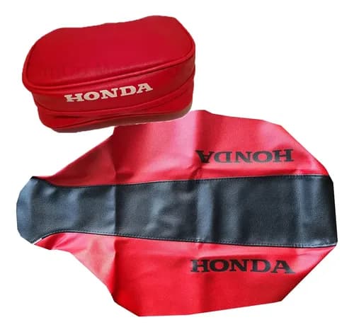 Tapizado Funda Asiento + Bolso Cartuchera Honda Xr250 03-04 Rojo — foto 1 de 6