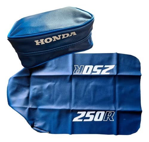 Funda Asiento Tapizado Bolso Honda Xr250 Xr 250 1986 Azul Azul — foto 1 de 6