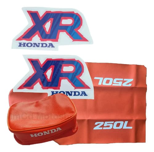 Gráficas Calcos Funda Asiento Tapizado Bolso Honda Xr250l 92 Naranja — foto 1 de 6