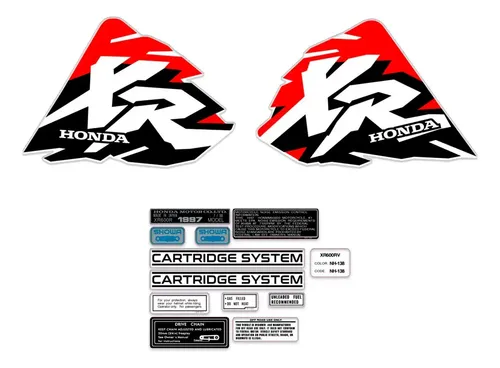 Calcos Xr 600 Xr600 1997 97 Gruesos + Advertencias — foto 1 de 6