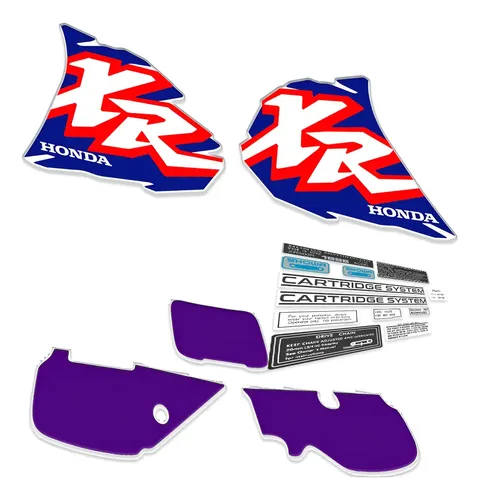 Kit Calcos Graficas P/ Xr 600 Xr600 96 Gruesos + Advertencia — foto 1 de 2