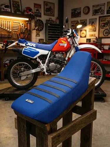Funda Asiento Para Xr250 Xr 250 Xr250r 88 95 Azul Negro Grip Azul — foto 1 de 6