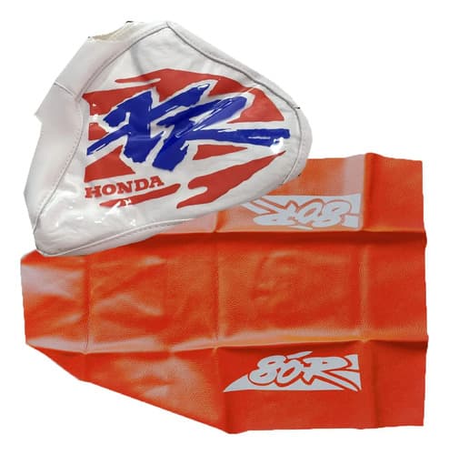 Kit Funda Tanque + Funda Asiento Para Xr80 Xr 80 Xr80r 1994 Naranja — foto 1 de 6