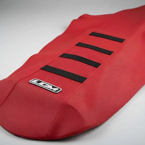 Funda Asiento Lcm Grip Para Crf 250 Crf 450 Rojo Negro — foto 1 de 6