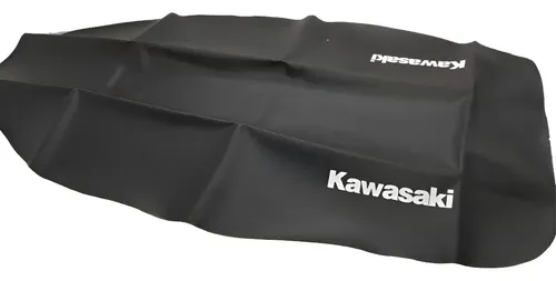 Funda Asiento Tapizado Para Kawasaki Klr 650 Negro Cuero Negro — foto 1 de 2