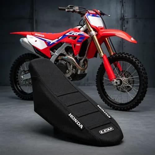 Funda Asiento Lcm Honda Crf450r Crf450rx 2021 A 2026 Negro Rojo — foto 1 de 4