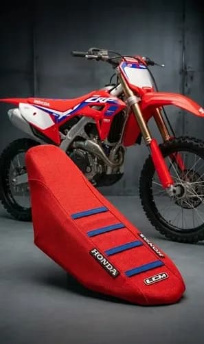 Funda Asiento Lcm P/ Honda Crf450 Crf 450 21-26 Rojo Azul Rojo — foto 1 de 6