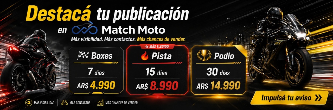 Destacá tu publicación en MatchMoto — Boxes, Pista o Podio